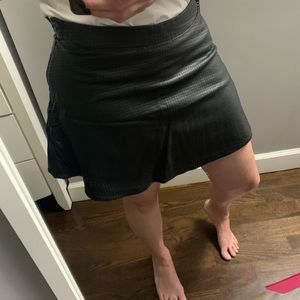 Express leather mini skirt